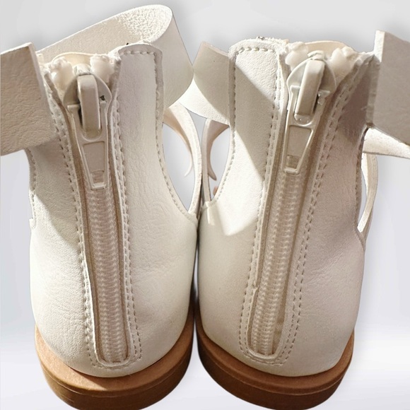 NEW Fitory Women’s Open Toe Gladiator Sandals White Size 7 - Picture 16 of 16
